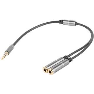 Genesis Headset &amp; Lyd Adapter 4-pin 3.5 mm til 2x3.5 mm