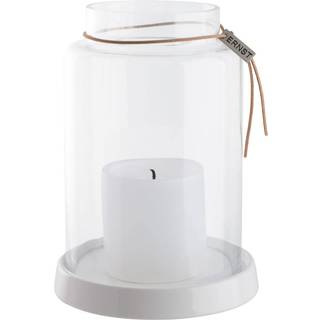 Ernst Fyrfadsstage 20cm - Fyrfadsstager Læder Hvid - 264401