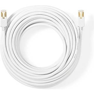 Nedis - Kat 6 kabel | RJ45 Han | RJ45 Han | F/UTP | 10.0 m | Runde | LSZH / PVC | Hvid | Window Box - CCBW85210WT100