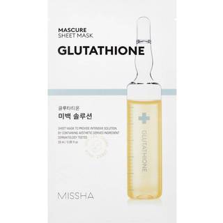Missha Mascure Glutathione Lysende ansigts sheetmaske 28 ml - 28 ml
