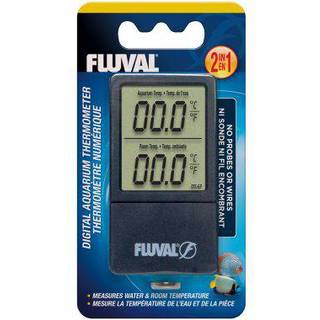 Fluval 2-i-1 digitalt akvarietermometer - (H11193)