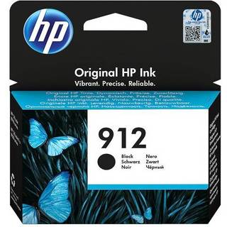 HP 912 / 3YL80AE - Black Ink - Blækpatron Sort