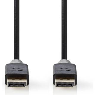 Nedis DisplayPort han til DisplayPort han,8K, 3m- Gråt