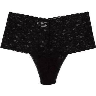Hanky Panky Signature Lace Retro Thong - Black - One Size