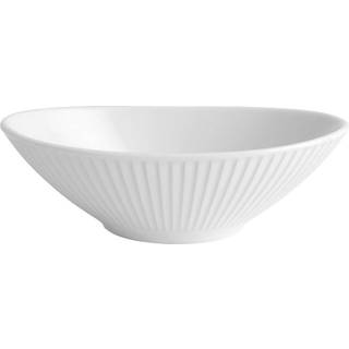 Pillivuyt Plissé skål, oval Hvid