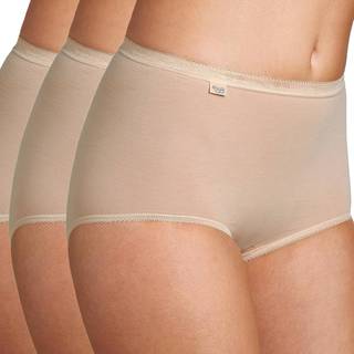 Sloggi Basic+Maxi 3-Pack maxi trusse, beige, Størrelse: 46, Dame