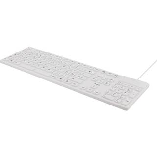 Deltaco TB-505 - Tastatur - Nordisk - Hvid