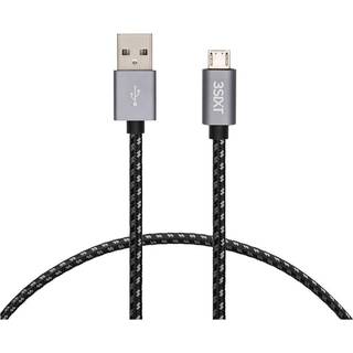 3sixT USB-A 2.0 til Micro USB Nylon Ladekabel - 1 m