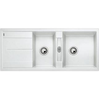 Blanco Metra køkkenvask 8 S hvid UX - 1160 x 500 - vendbar