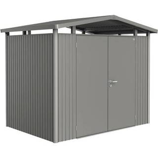 Biohort Panorama redskabsrum P2 m/dobbelt dør - Sølv Metallic