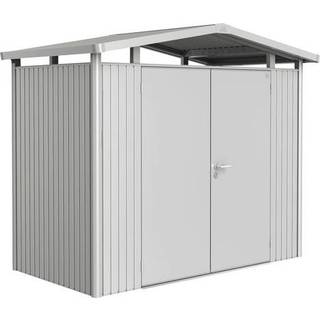 Biohort Panorama Redskabsrum P1 m/dobbelt dør - Mørkegrå Metallic