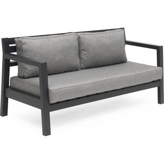 Sofa m/Chaiselong Grå/Beige Møbelstof