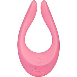Satisfyer Endless Joy - genopladelig, vandtæt parvibrator (sort)