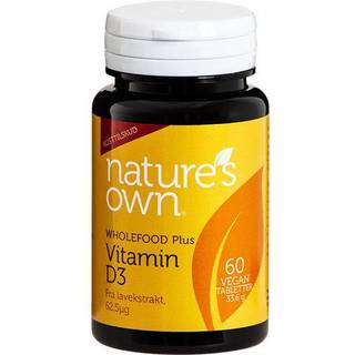 Vitamin D3 vegan udvundet af lavekstrakt - 60 tabletter
