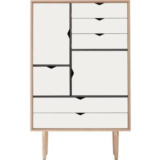 Andersen Furniture S5 reol - Sort - Hvide fronter