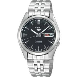 Seiko 5 Automatic Black Dial Stainless Steel Men's Watch SNK361K1