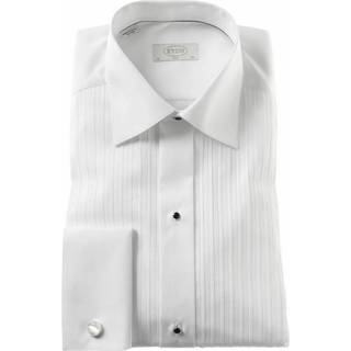 Eton Slim Fit Tuxedo Shirt Black Ribbon White