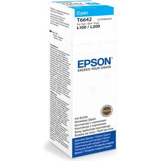 Epson T6642 C Refill - Cyan 70 ml - Original blæktank C13T664240