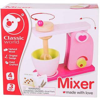 Classic World Mixer Træ Røremaskine - 4 dele