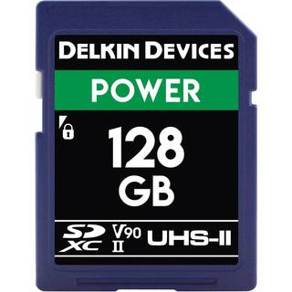 Delkin POWER UHS-II (V90) SD Memory Card 128 GB