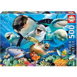 Educa Puslespil, Underwater Selfies - 500 brikker