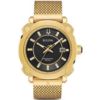 Bulova 97B163 Precisionist Sort/Gul guldtonet stål Ø46.5 mm