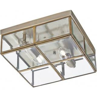 Pisa loftlampe, glasskærm, krom