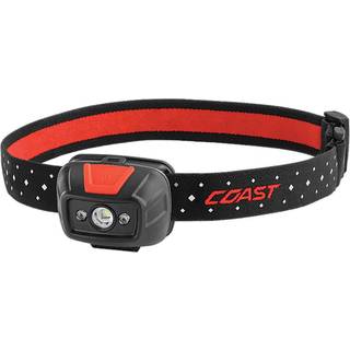 Coast Pandelampe FL19 415 lumen, rødt & hvidt lys, Wide Beam,IP54, inkl. 3 x AAA batterier
