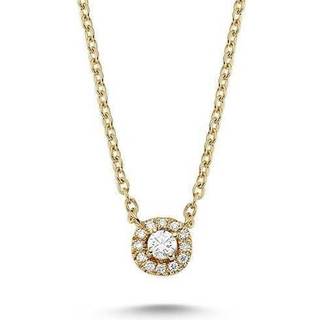 Sofia - Diamant halskæde i 14 kt guld med 0,14 ct.