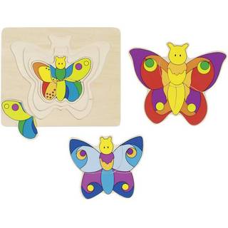 Goki Wooden 3-layer Puzzle Butterfly Wood