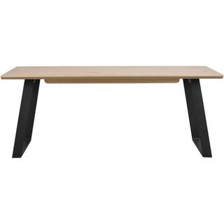 Rowico Melville spisebord (brunlakeret eg, L210 x B95 x H75 cm, uden tillægsplade)