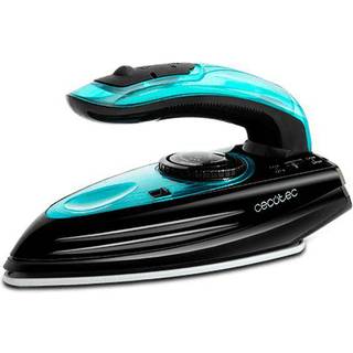 Cecotec GoForce 8000 Folding Titanium Tør & dampstrygejern Titanium strygesål 1200 W Sort, Blå