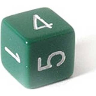 Terning, 6 sider med tal fra 1 til 6 (12 stk.)