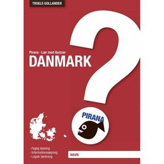 Pirana træningshæfte - Lær med Quizzer: Danmark