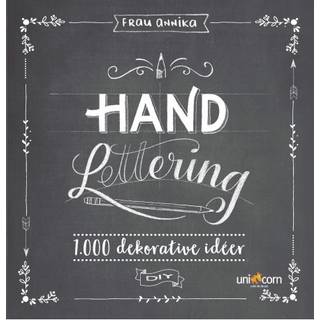 Malebog - Hand Lettering - 1.000 dekorative idéer - Unicorn