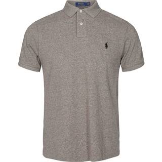 Polo Ralph Lauren Herren Polo-Shirt grau meliert Slim Fit