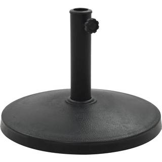parasolfod rund polyresin 10 kg sort