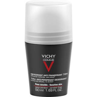 Vichy Homme Deodorant Antiperspirant Roll-On til at behandle overdreven svedtendens 72h  50 ml - 50 ml