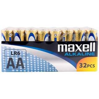 Maxell alkaline batteri AA LR6 MN1500 32 stk.