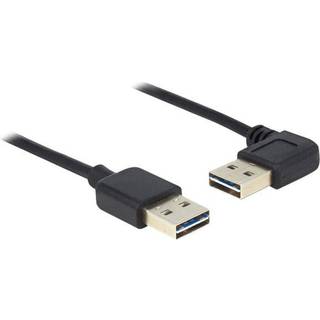 Delock EASY USB-A 2.0 til USB-A 2.0 han vinklet kabel, 0,5 m