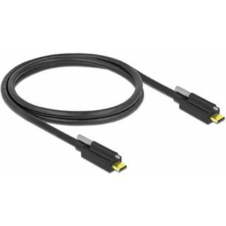 Delock USB-C 3.2 Gen.2 kabel - 1 x skruelås - 1 m