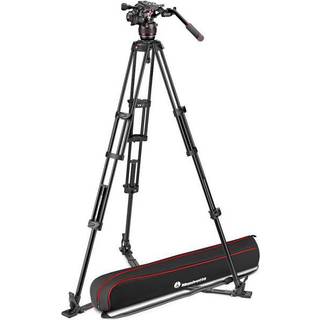 MANFROTTO Stativkit Video Nitrotech 608 + Alu Twin GS Gulvspreder