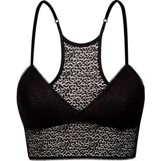 DKNY Modern Lace Racerback Longline Bralette - Black - Medium * Kampagne *