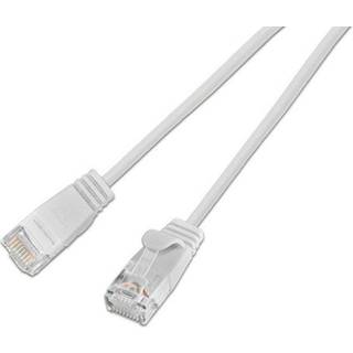 SLIM Patchcords Light CAT6 U/UTP Netværkskabel - Hvid - 0,15m