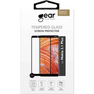 GEAR Glass Protector 2.5D Full Cover Nokia 3.1 Plus