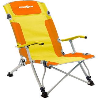 Brunner Bula XL Campingstål størrelse 61 x 74 x 87/31 cm farve gul