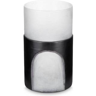 Tom Dixon Vases - Carved vase, medium in Black Glass