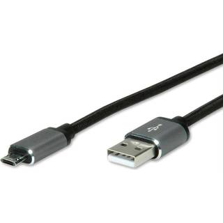 ROLINE MICRO USB 2,0 TYPE A MALE /MICRO B MALE SORT 3,0 M.