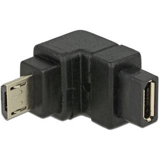 Delock Adapter USB 2.0 Micro-B male > USB 2.0 Micro-B female angled do