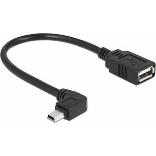 Delock Kabel Mini USB han vinklet til USB 2.0-A hun OTG 16cm